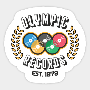 Olympic records Sticker